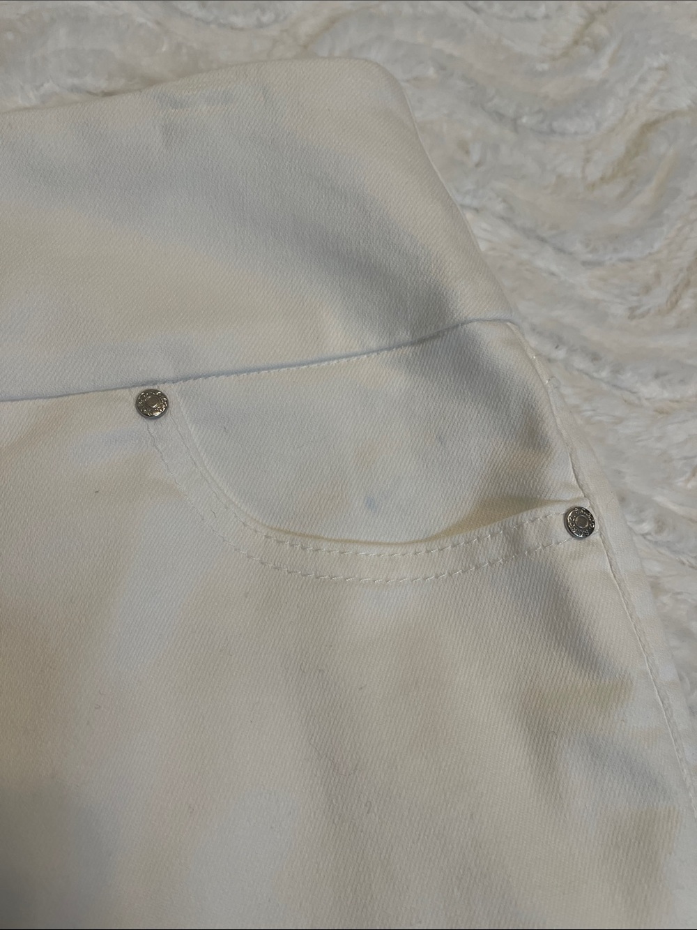 S.C. & Co. White Denim Skort - Picture 9 of 16